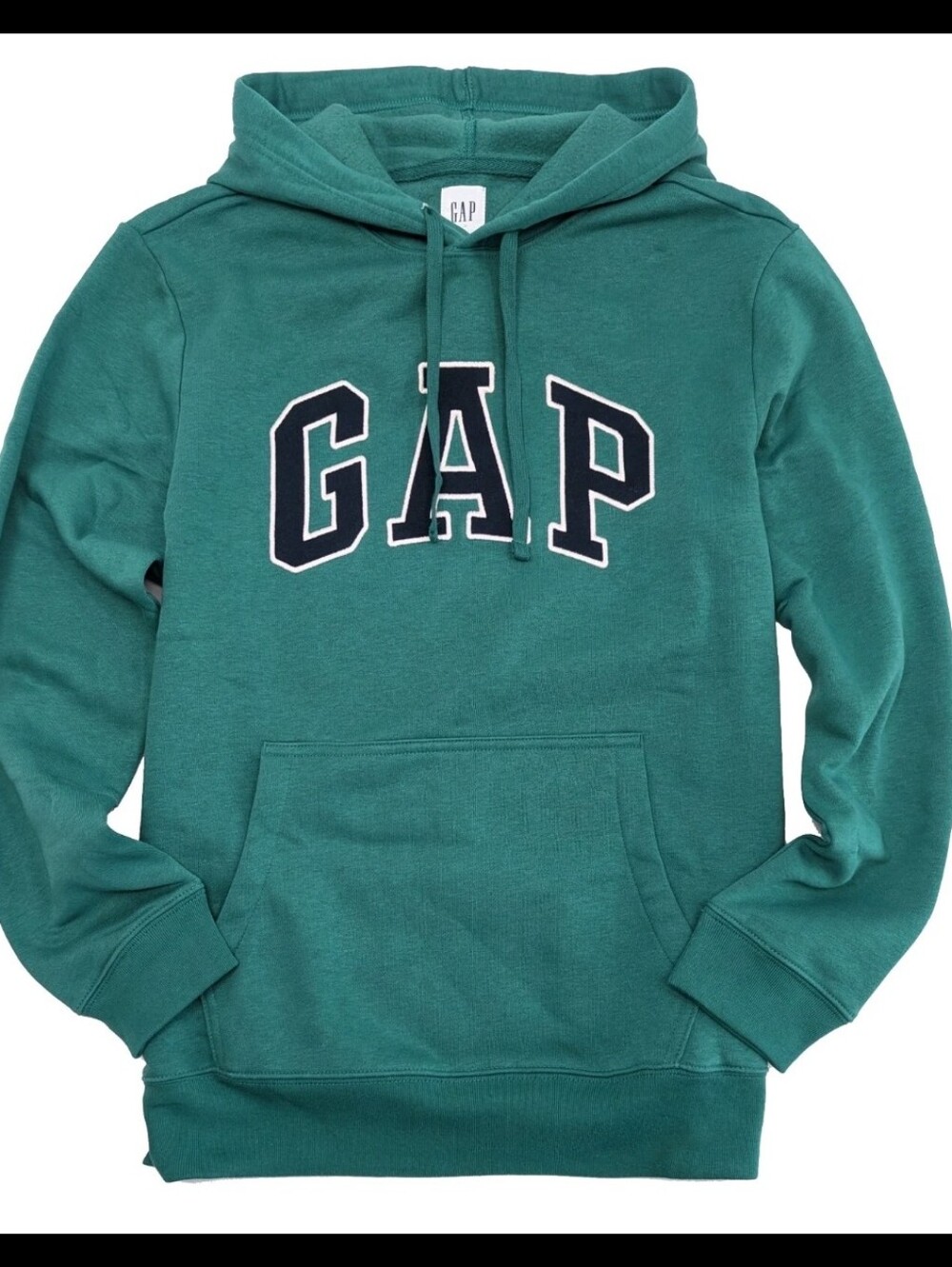 NWT! GAP, Men's Vintage Soft Fleece Arch Logo Pullover Hoodie, June Bug, Size S